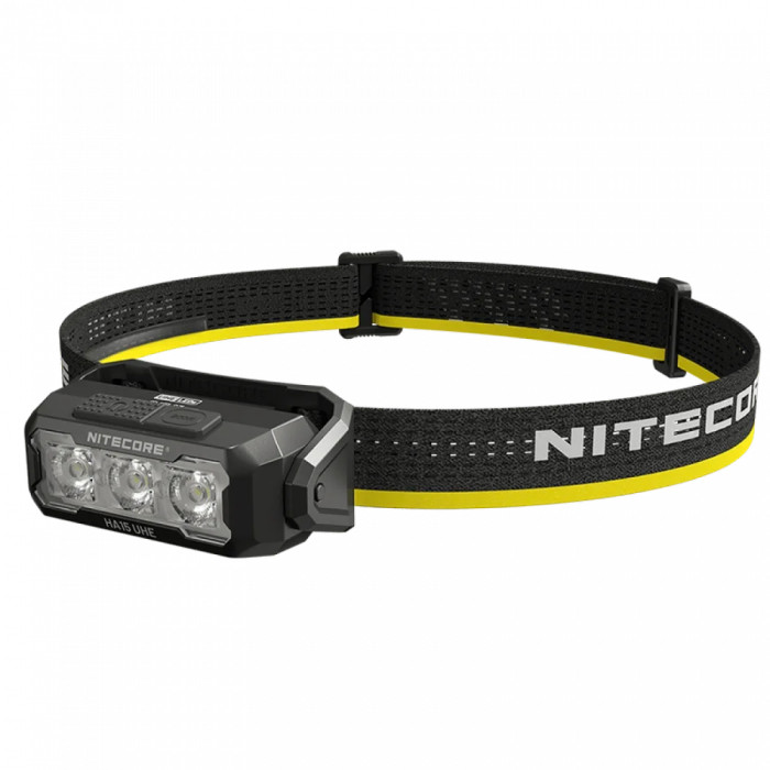Фонарь налобный Nitecore HA15 UHE (White-Red Led, 400 люмен, 9 режимов, 1xAA/1x14500)  