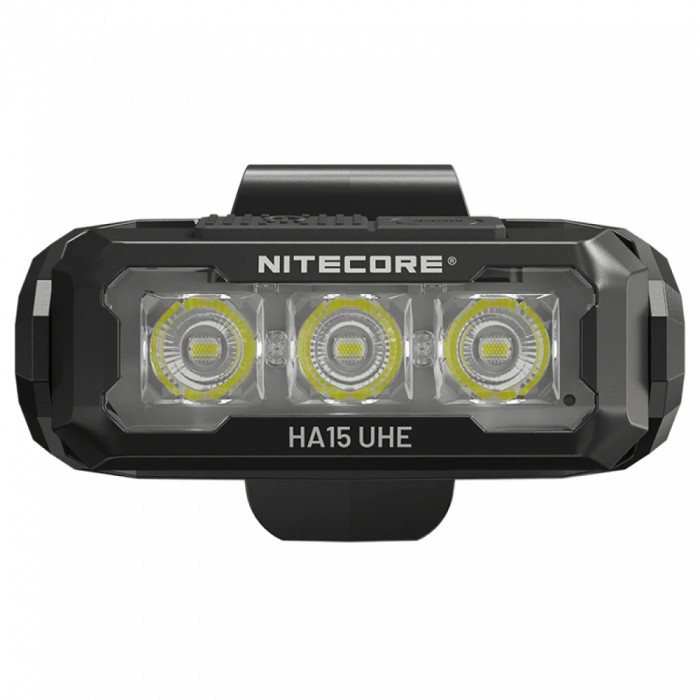 Фонарь налобный Nitecore HA15 UHE (White-Red Led, 400 люмен, 9 режимов, 1xAA/1x14500)  