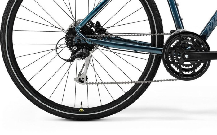 Велосипед Merida 2021 crossway 100 xxs(l ) teal-blue(silver-blue/lime)  