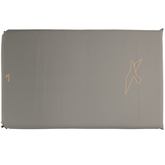 Коврик туристический Easy Camp Self-inflating Siesta Mat Double 5 cm Grey (300058)  