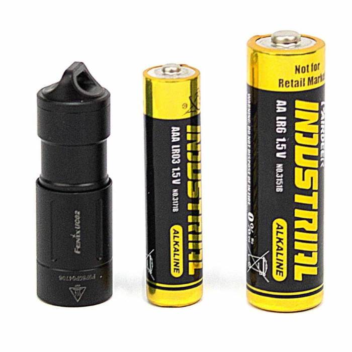 Фонарь-брелок Fenix UC02 , серый XP-G2 S2, 130 лм., фиолетовый  