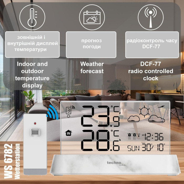Метеостанция Technoline WS6782 Transparent (WS6782)  