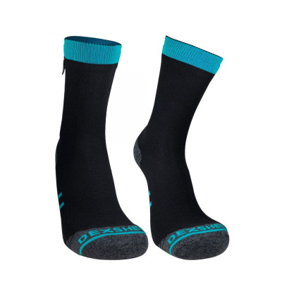 Водонепроницаемые носки DexShell Running Lite Socks, синие полоски, S
