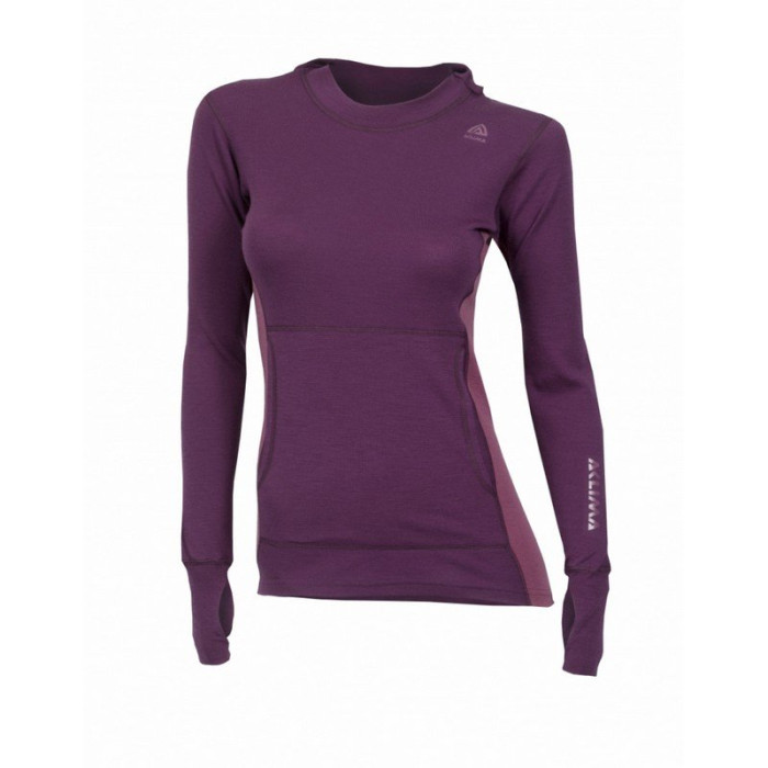 Худи женское Aclima WarmWool Hood Sweater Woman Grape Wine/Damson, XS  