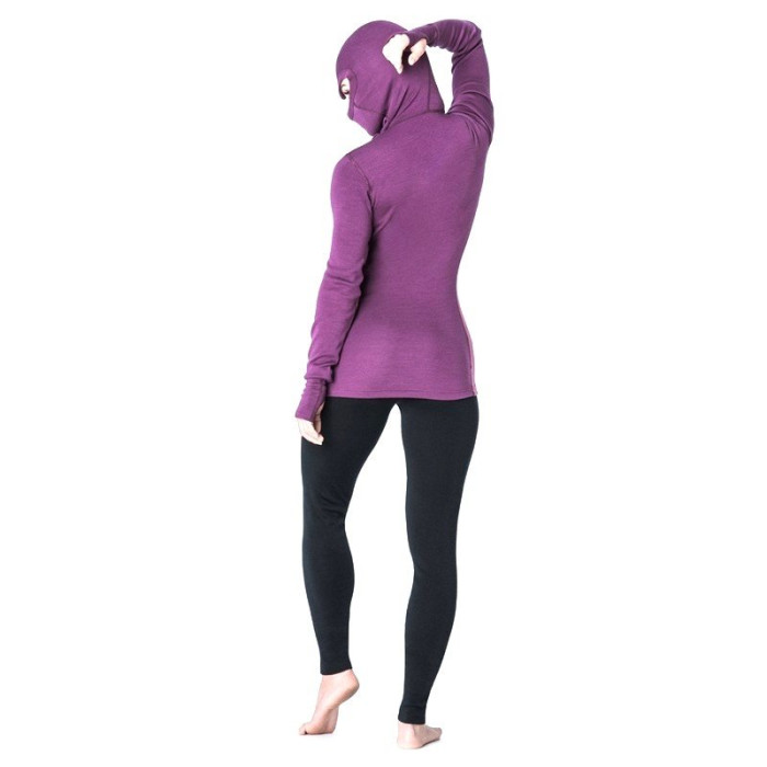 Худи женское Aclima WarmWool Hood Sweater Woman Grape Wine/Damson, XS  