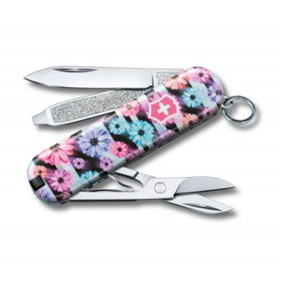 Нож брелок Victorinox Classic Limited Edition 2021 &quot;Dynamic Floral&quot; (0.6223.L2107)