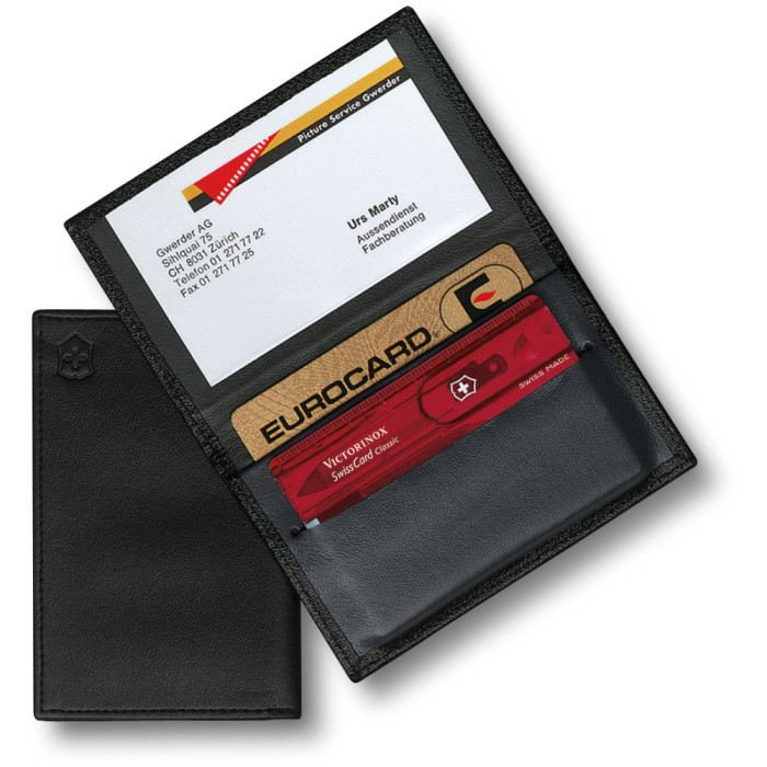 Чехол  кож.зам.черн для SwissCard  