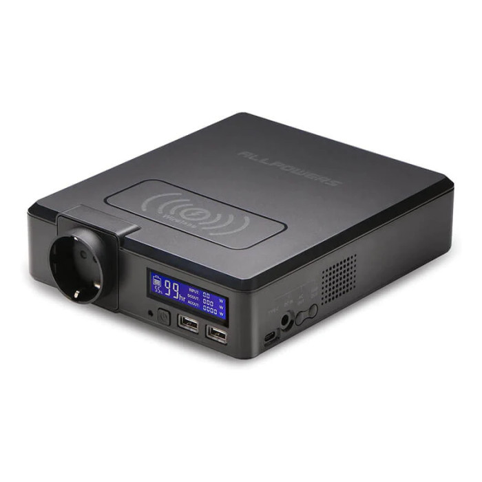 Зарядная станция ALLPOWERS S200 (200W, 41600 mAh, 154 Wh), черная  