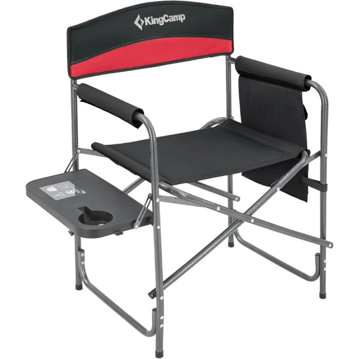 Стул раскладной KingCamp Folding Director Chair black/red  