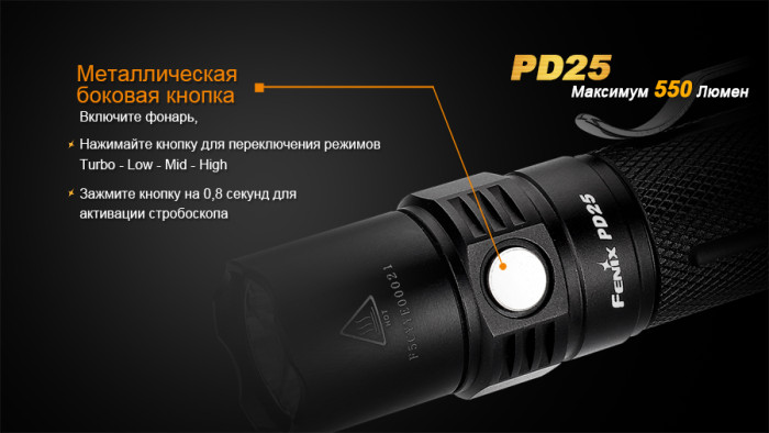 Подарочный комплект Fenix PD25 + ARB-L16-700U  