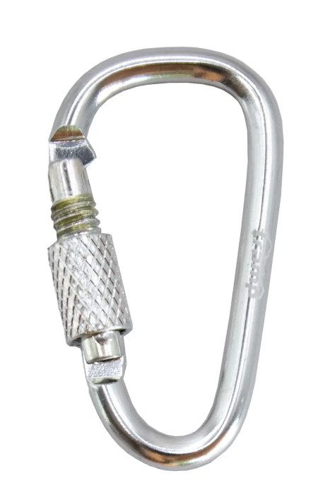 Набор алюминиевых сувенирных карабинов Трамп 10 шт 5 см с муфтой silver UTRA-299