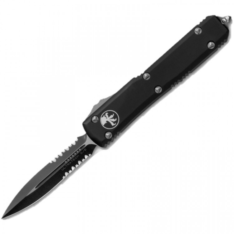 Нож Microtech Ultratech Double Edge Black Blade DS серрейтор 122-2 