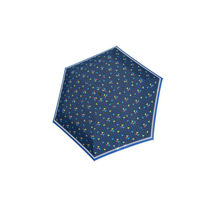 Зонт Rookie Triple Blue Reflective Мех/Складной/6спиц/D90x22см  