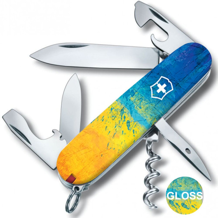 Складной нож Victorinox SPARTAN UKRAINE Желто-синий рисунок  
