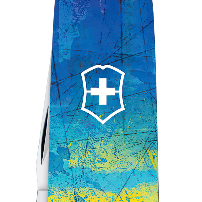 Складной нож Victorinox SPARTAN UKRAINE Желто-синий рисунок  