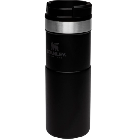 Термочашка Stanley Classic Never Leak- черная- 0.47 л.  