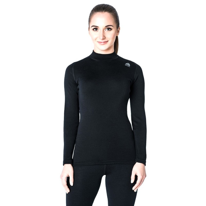 Термофутболка женская Aclima WarmWool Crew Neck Woman Black, L  