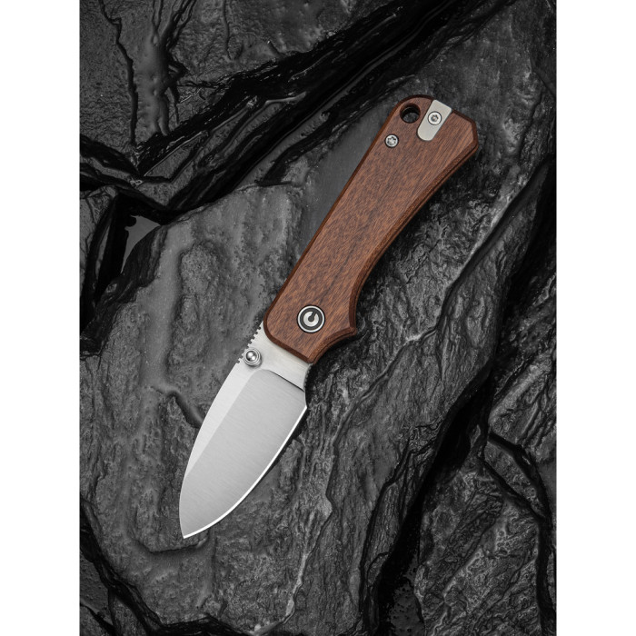 Нож складной карманный Civivi Baby Banter Slip Joint (6 см) Nitro-V / Wood натуральный  