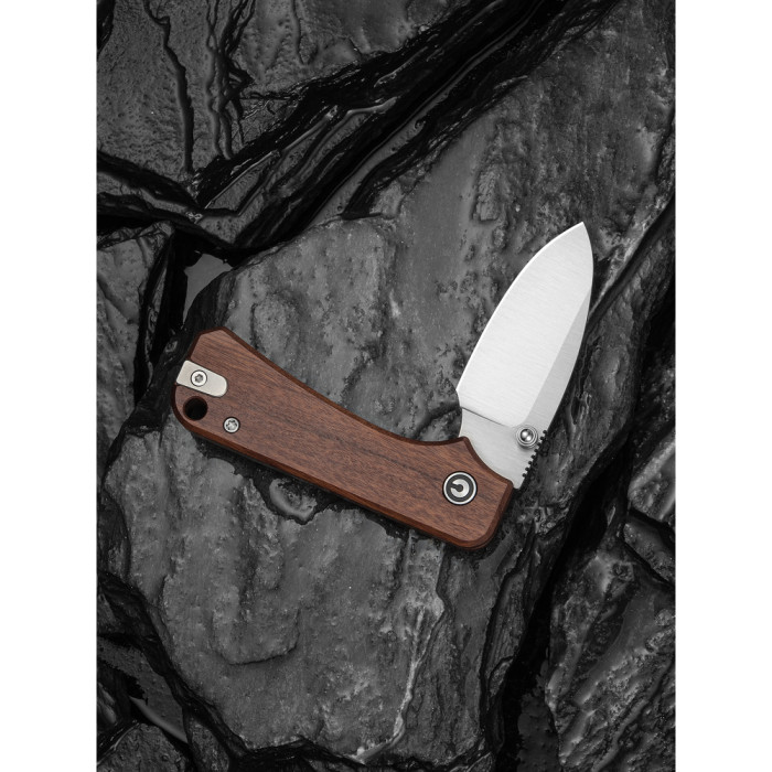 Нож складной карманный Civivi Baby Banter Slip Joint (6 см) Nitro-V / Wood натуральный  