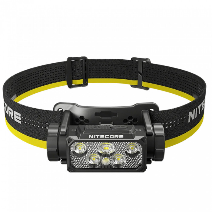 Фонарь налобный Nitecore HC60 UHE (5 x NiteLab UHE LED, 1600 люмен, 10 режимов, 1x18650, USB Type-C)  