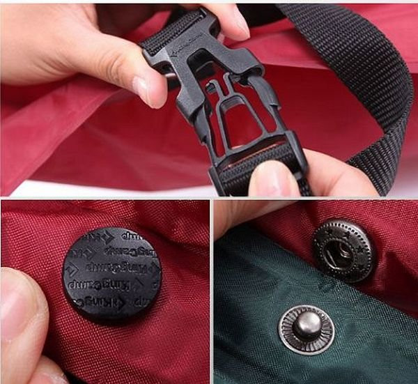 Коврик самонадувающийся KingCamp Point Inflatable Mat (KM3505), Wine Red  