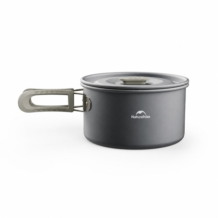 Кастрюля с крышкой туристическая алюминиевая Naturehike Wild Trekking CNK2450CF010, 3 л  