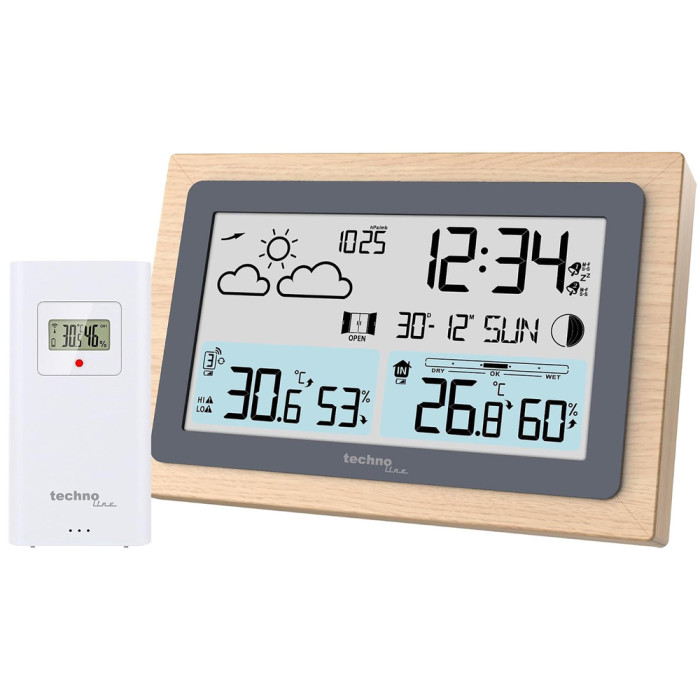 Метеостанция Technoline WS6785 Graphite/Wooden Frame (WS6785)  