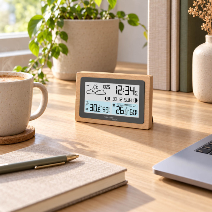 Метеостанция Technoline WS6785 Graphite/Wooden Frame (WS6785)  