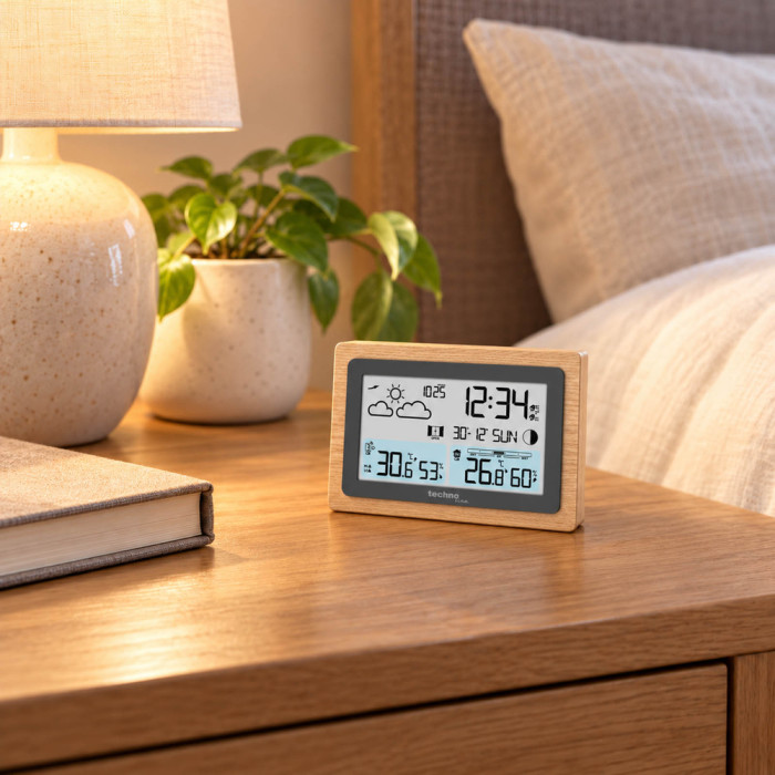 Метеостанция Technoline WS6785 Graphite/Wooden Frame (WS6785)  