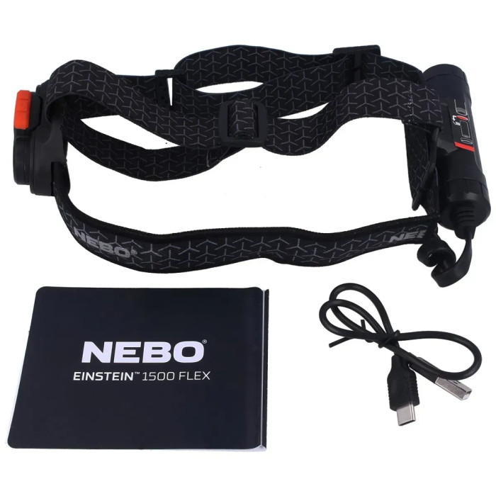 Налобный фонарь Nebo Einstein 1500 люмен (NB NEB-HLP-0008-G)  