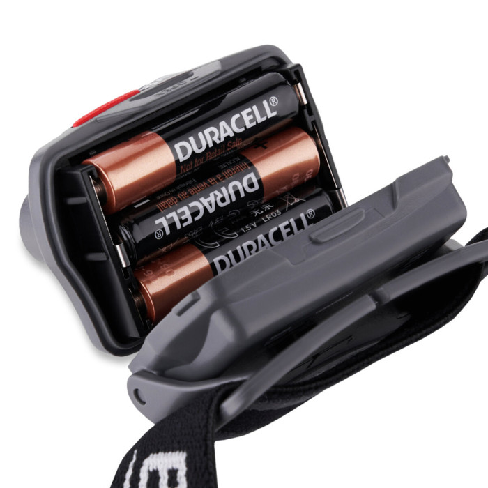 Фонарь налобный Brevia 580Lm, Focus Control, 3xAAA, IP64 (белый/красный)  