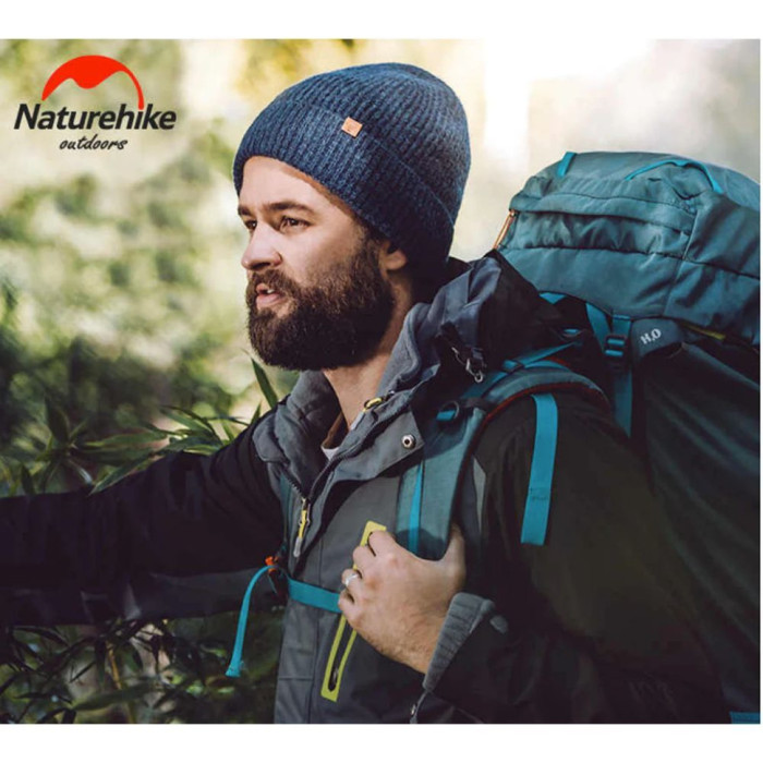Шапка шерстяная Naturehike NH17M010-Z, темно-синяя  