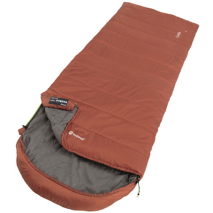 Спальный мешок Outwell Canella Lux/+4°C Warm красный Left (230358)  