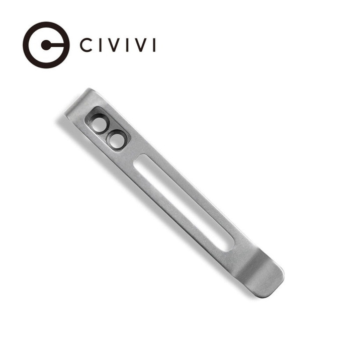 Клипса карманная стальная Civivi без винтов CA-05B-V1  