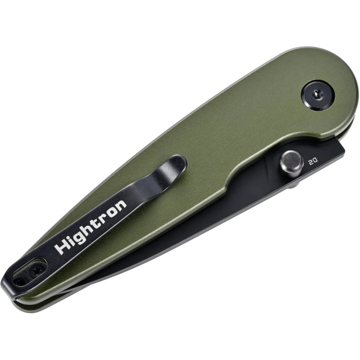 Нож Hightron Birdidi, D2, алюминий, зеленый, черный клинок  