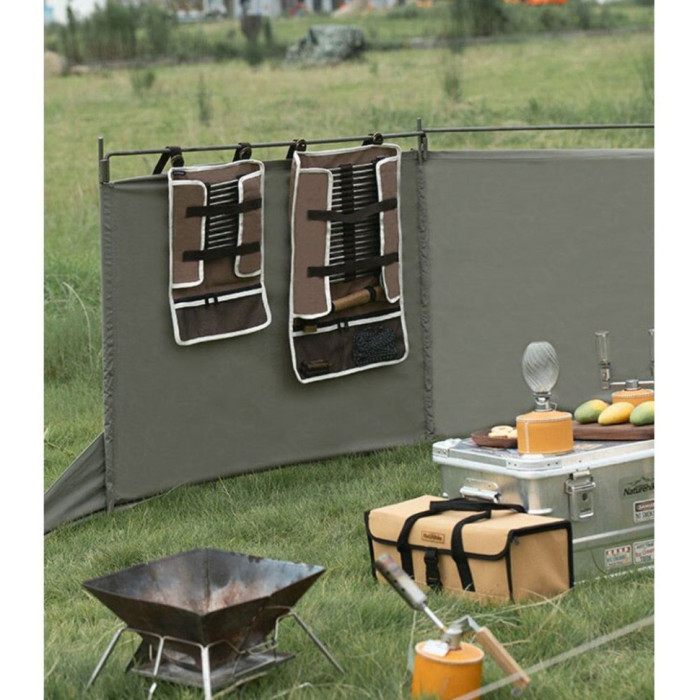 Чехол-органайзер Naturehike для колышков (большой) NH20PJ093, коричневый (без упаковки)  