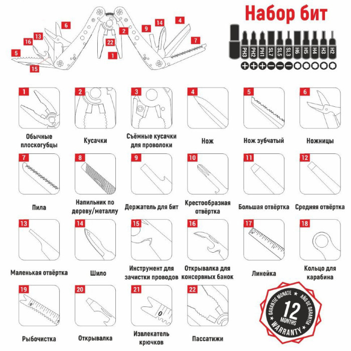 Мультитул Ganzo G204  