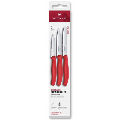 Набор ножей для чистки овощей Victorinox Swiss Classic 3 ножа красн 6.7111.34C1