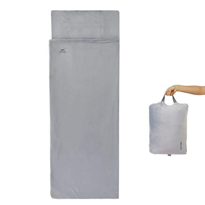 Спальный мешок - подушка Naturehike CNK2300SD022, светло-серый  