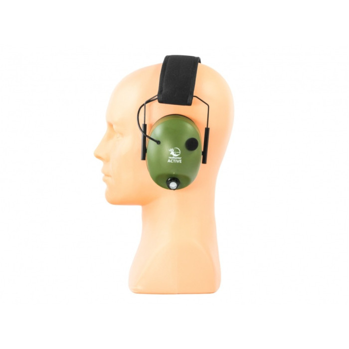 Наушники активные RealHunter, оливковые  