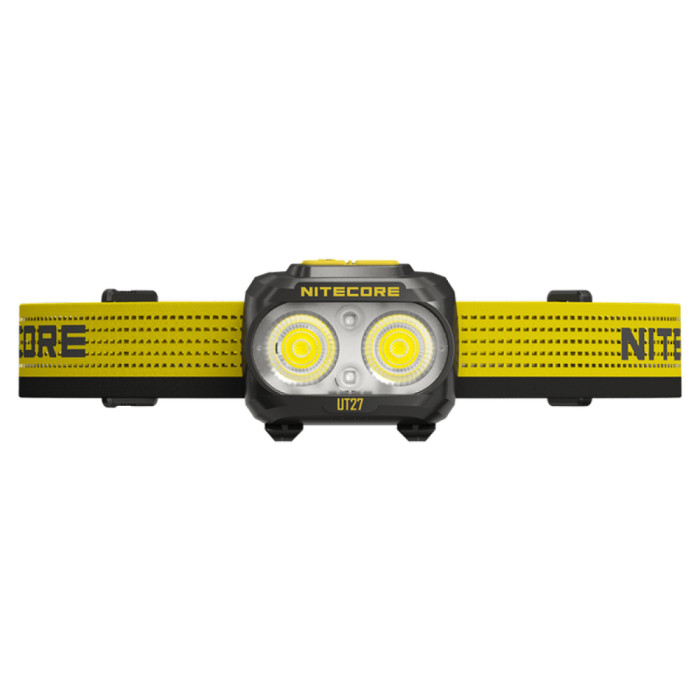 Налобный фонарь Nitecore UT27 2025 MCT 2.0 PRO (2xNiteLab MCT UHE LED, 800 люмен, 12 режимов, 3xAAA, HLB1500), белый  