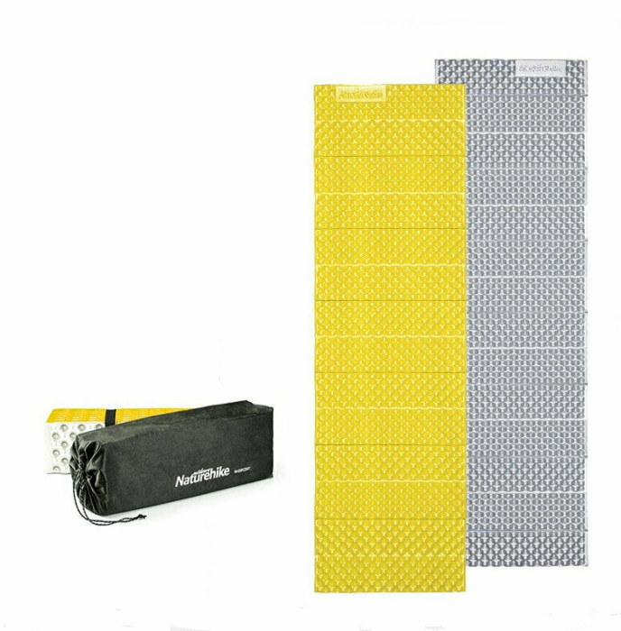 Коврик складной IXPE Naturehike NH20FCD07, алюминиевая пленка, 25 мм, желтый  