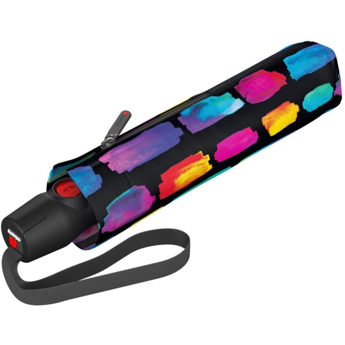 Зонт Knirps T.200 Create Black  Авто/Складной/8спиц /D99x28см  