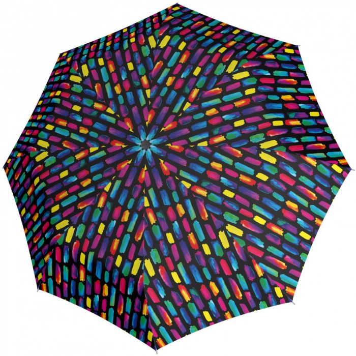 Зонт Knirps T.200 Create Black  Авто/Складной/8спиц /D99x28см  