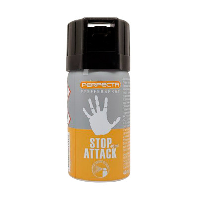 Баллончик газовый перцовый Umarex Perfecta Stop Attack 10%, 40 мл, конусное распыление