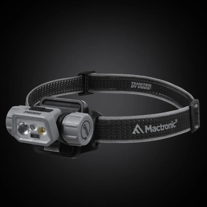 Фонарь налобный Mactronic Prism (650 Lm) Cool White/RGB LED Recharg Type-C Helmet Kit (THL0141)  