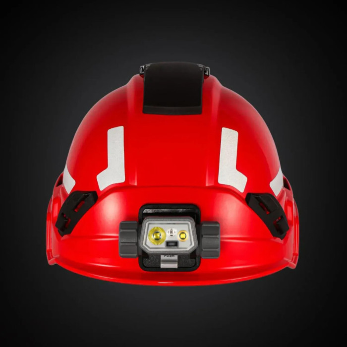 Фонарь налобный Mactronic Prism (650 Lm) Cool White/RGB LED Recharg Type-C Helmet Kit (THL0141)  