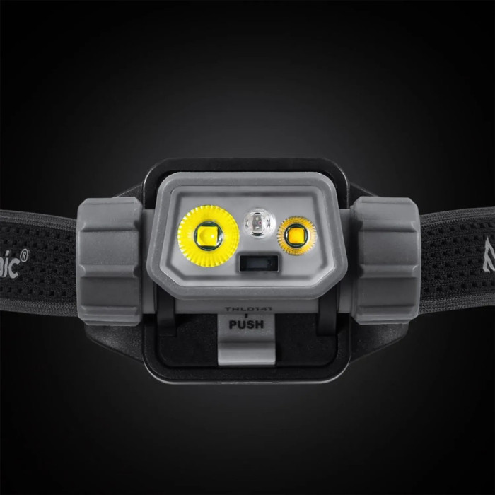 Фонарь налобный Mactronic Prism (650 Lm) Cool White/RGB LED Recharg Type-C Helmet Kit (THL0141)  