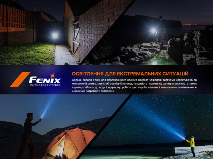 Фонарь ручной Fenix E-CP голубой (поврежденная упаковка)  