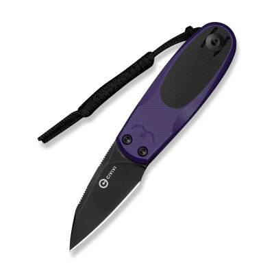 Нож складной карманный Civivi Purr, (4.65 см) Nitro-V / G10 фиолетовый/черный
